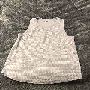 Sleeveless Textured Top in Light Gray